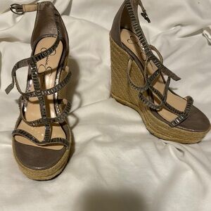 Jessica Simpson Women's Adelinn Platform Wedge Sandals US Shoe 8 Medium B,M